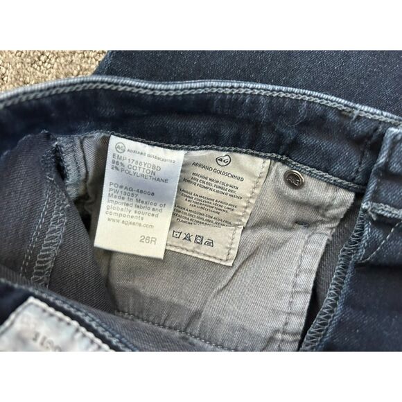 AG for Anthropologie Jeans The High Rise Abbey Black Ankle Skinny Size 26R - Picture 3 of 4